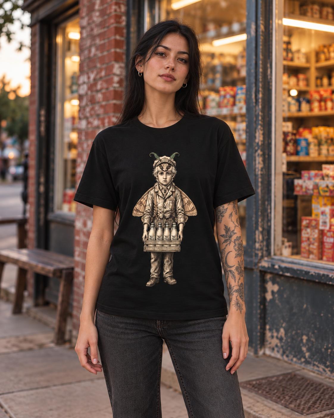 PHAT PHELLA NIGHT DELIVERY graphic T-shirt — product view 1